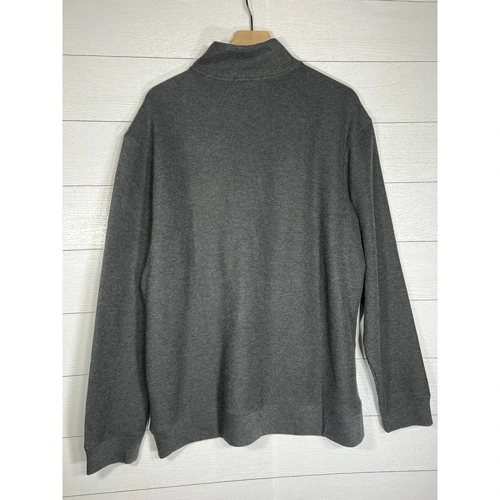 Banana Republic XL Quarter Zip Zipper Pullover Sweater Gray Comfortable Casual